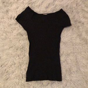 Black Ribbed Agaci Sweater